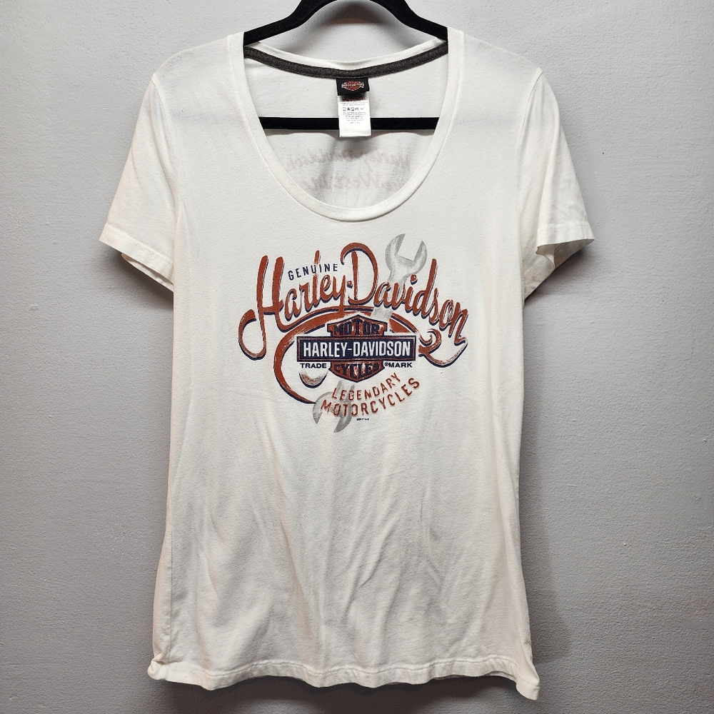 HARLEY-DAVIDSON Short Sleeve Ladies Tee Shirt Size XL